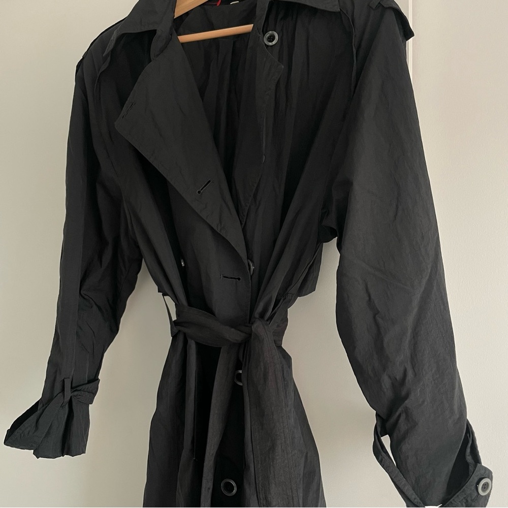 Vintage Black Trench Coat